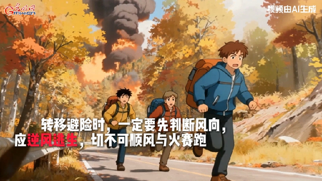 AI动画丨突遇森林火灾,我们该如何紧急求生